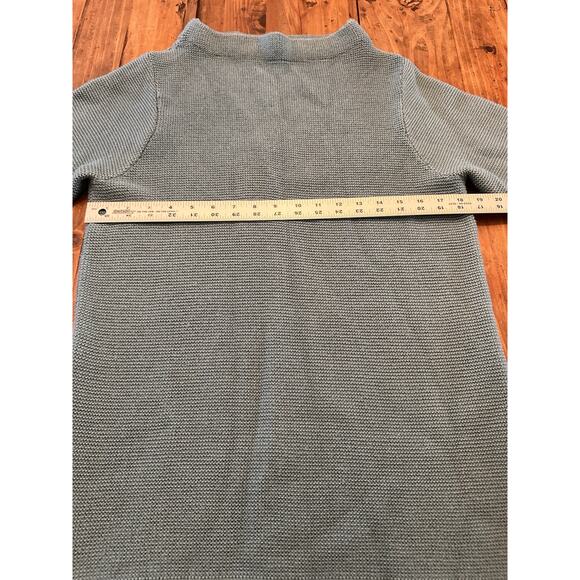 Boden Chunky Knit Size 12 Sweater Wool Blend Thick Heavy Retro Blue Warm - Picture 7 of 12